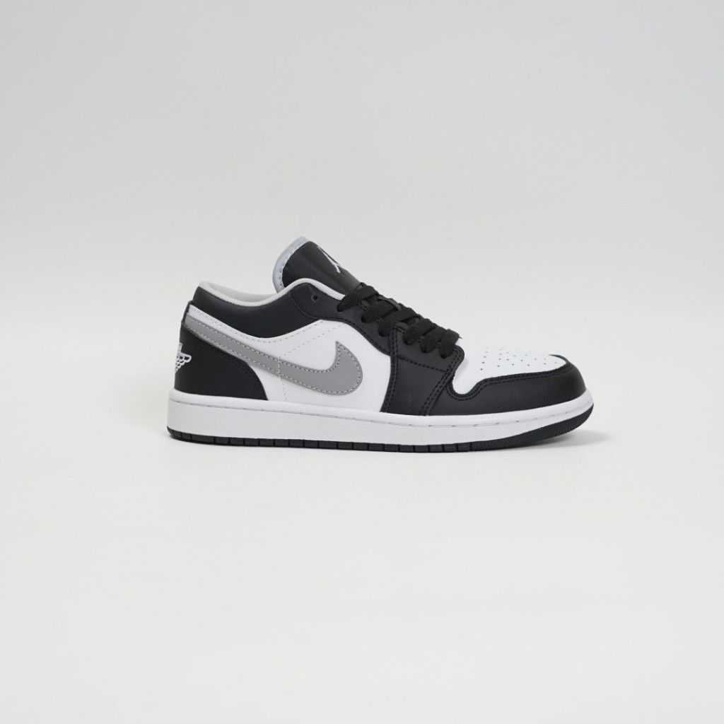 Sepatu Sneaker Air Jordan 1 Low Black White Grey
