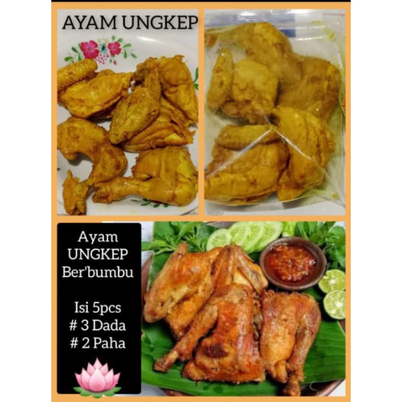 

Ayam ungkep bumbu kuning isi 5 (dada utuh dan paha utuh)