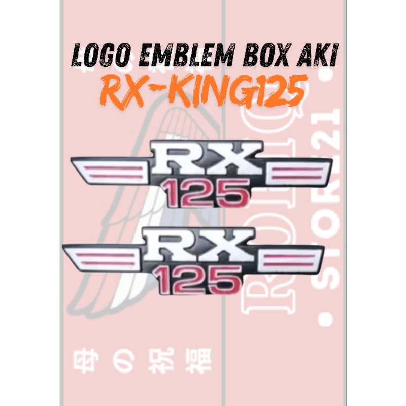 logo emblem box aki Yamaha RX125 logo Yamaha rx125