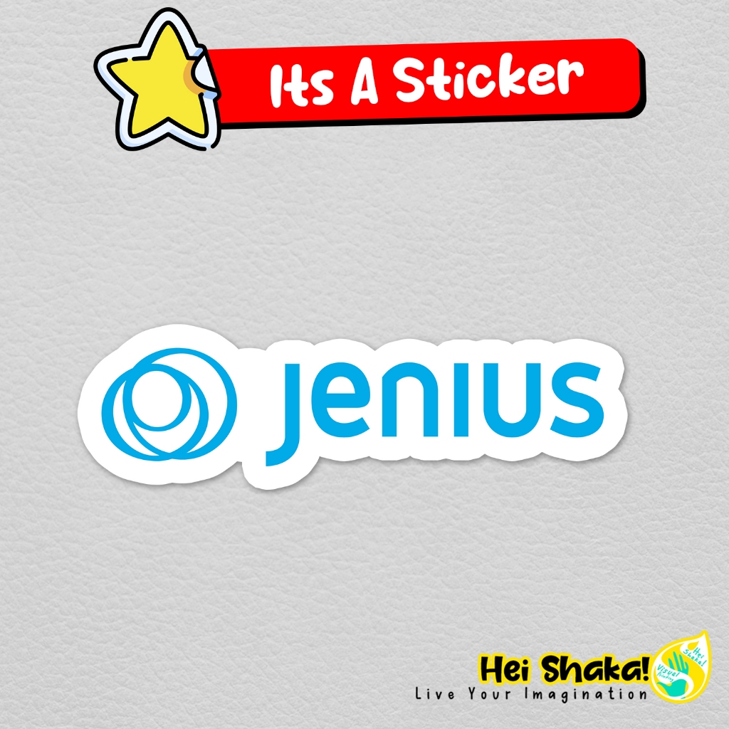 

Heishaka Stiker Jenius Sticker Logo Bank Vinyl Anti Air