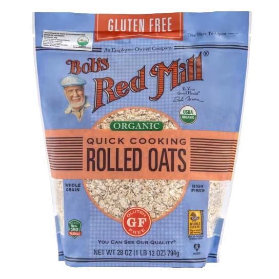 

QH Bobs red mill Gluten Free Organic Quick Cooking Rolled Oats 794 g