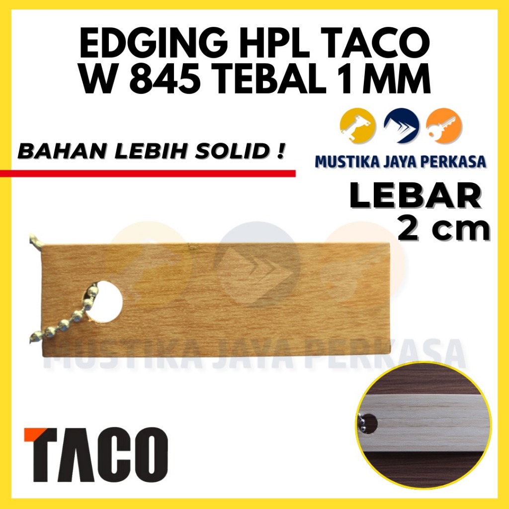 Per 5 Meter Edging Taco W 845 1 x 22 Mm Woodgrain HPL TH 845 J Creme Deluxe
