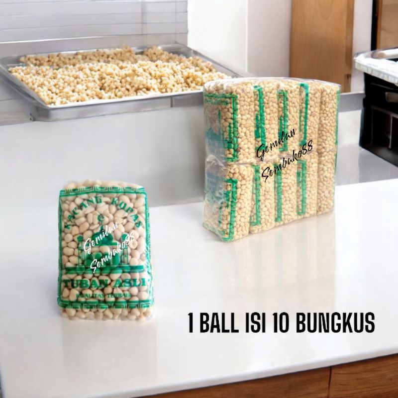 

KACANG KUPAS ASLI TUBAN 350 GRAM 1 BALL ISI 10 BUNGKUS ( 3.5 KG ) / SNACK / KUE LEBARAN / CEMILAN