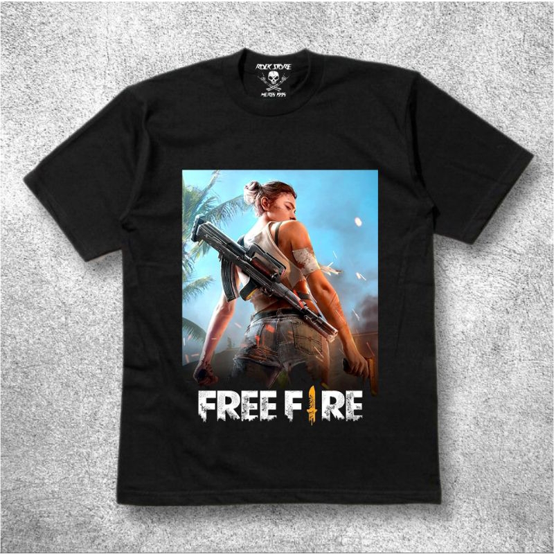 Baju Freefire FF booyah Premium cotton raster
