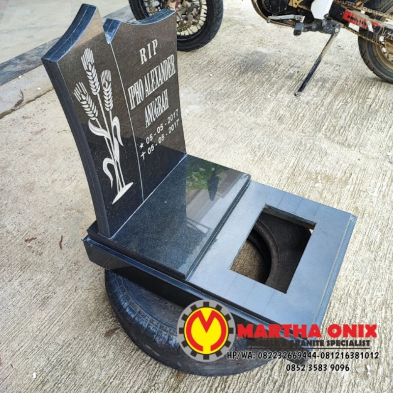 Batu Nisan Marmer Minimalis, Maesan/Batu Nisan Marmer Berkualitas Minimalis