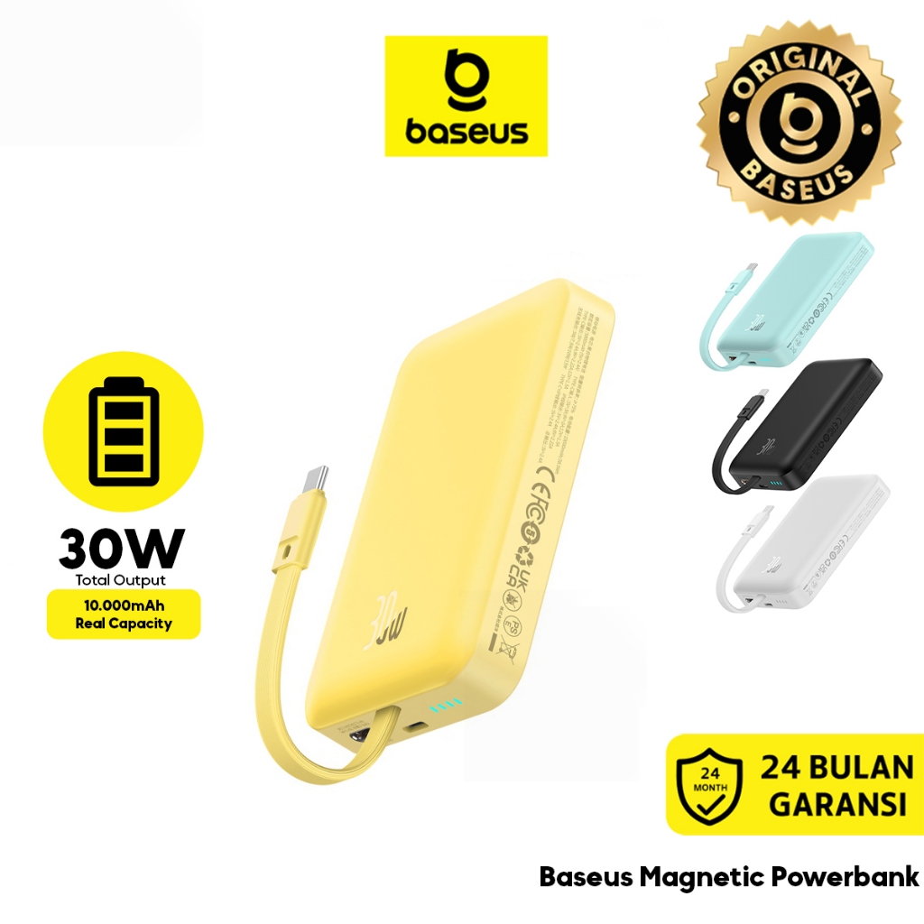 Baseus Power Bank 10000mAh 30W Magnetic Mini Wireless Fast Charging Type-C Powerbank