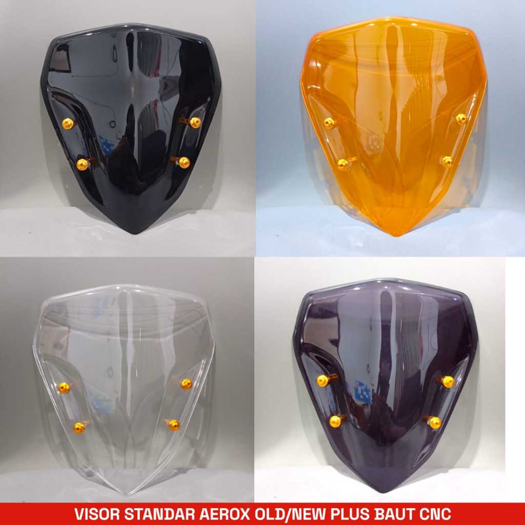 VISOR STANDAR AEROX OLD AEROX NEW PLUS BAUT VISOR CNC/VISOR AEROX PLUS BAUT