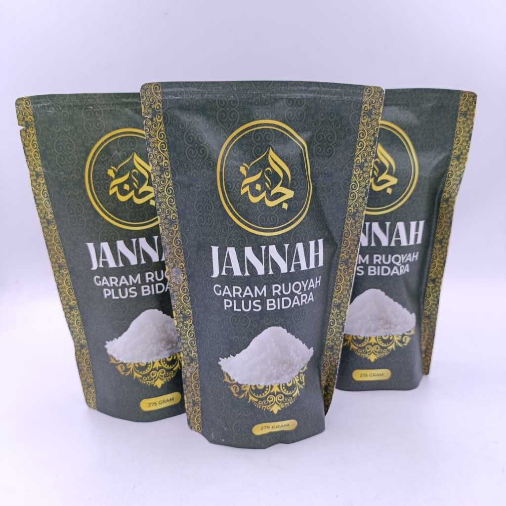 

AL JANNAH ORIGINAL Garam Rukyah Mandi hati hati produk palsu!! ukuran asli 275gr