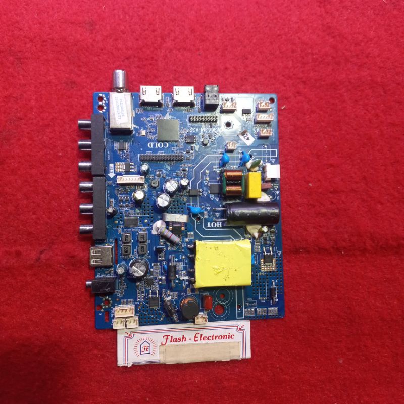 MB TV LED POLYTRON PLD 24V123 - MOTHERBOARD - MESIN TV - MAINBOARD TV LED POLYTRON PLD 24V123