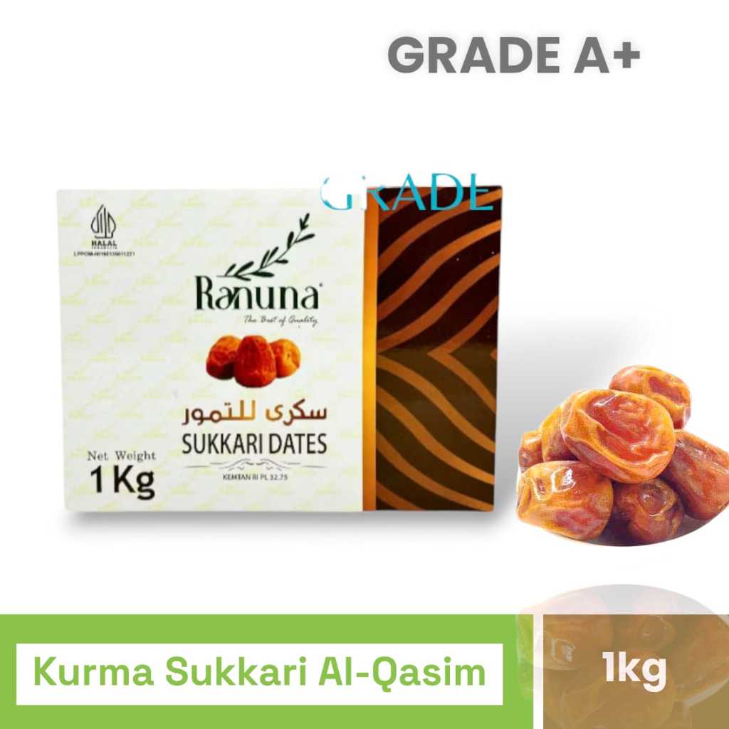 

KURMA SUKARI KORMA SUKARI GRADE A DAPAT 1 kg kemasan BOX PALM FRUIT DATES