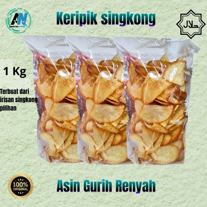 

Keripik Singkong Asin Gurih Renyah 1kg Original
