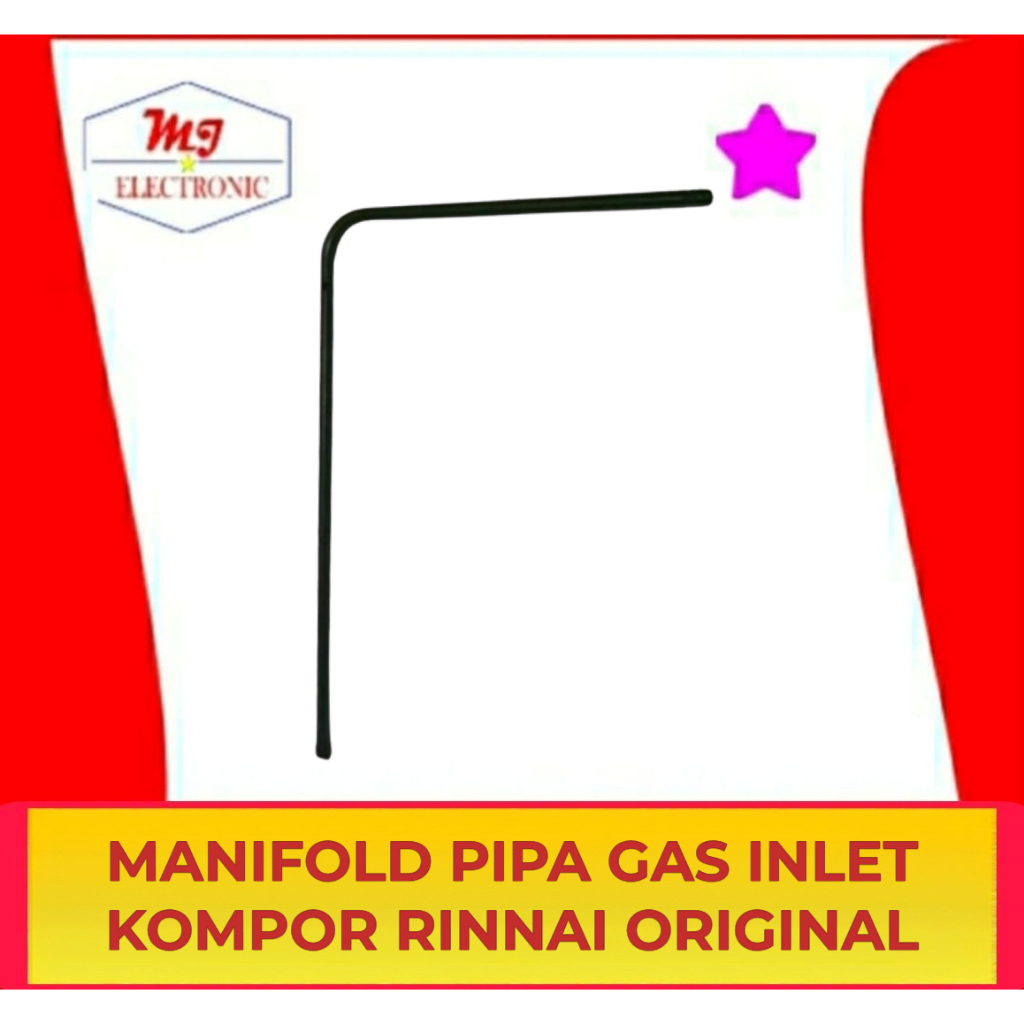 Manifold Pipa Inlet Jalur Sirkulasi Gas Tempat Masuk Selang Elpiji Kompor Merk Rinnai Portable Origi