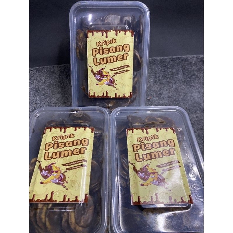 

(Beli 1 Gratis 2) Kripik pisang coklat Lumer Kemasan 100 Gr coklatnya Bikin Nagih