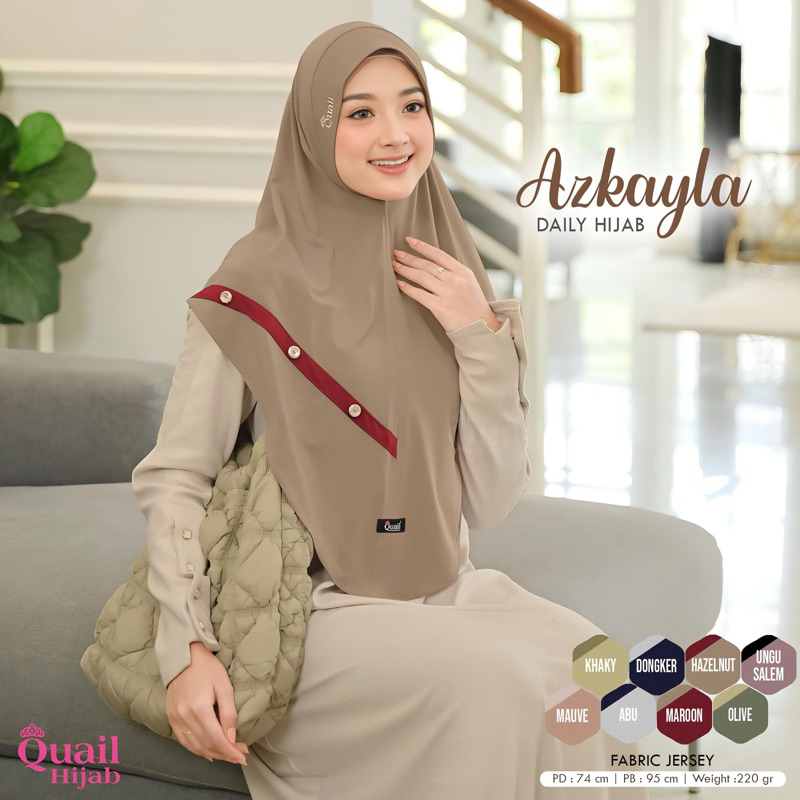 Quail Hijab - AZKAYLA HIJAB INSTAN ORI QUAIL JERSEY PREMIUM