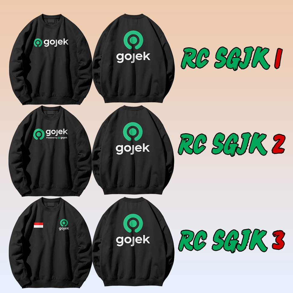 Jaket Sweater Gojek Logo Baru