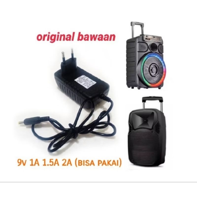 Adaptor Charger Speaker Meeting 9V 1A 1.5A 2.A compatibel 4.0 * 1.35