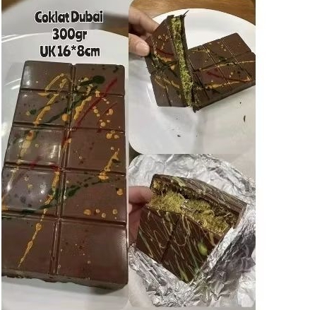 

Coklat Dubai Pistachio Original , Coklat Dubai Gurih , Lumer , Lezat Camilan coklat manis Dubai , coklat viral , Jajan Viral