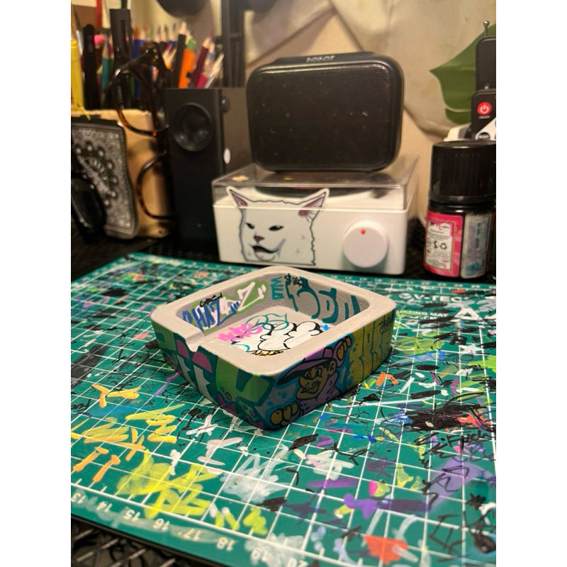 Asbak Skatepark Graffiti | Ashtray | Asbak | Clay | Clay art | Clay custom | Asbak Skena | Asbak Y2K