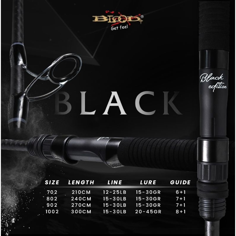 Joran shorejig popping bagan blood black toray carbon x-wrap
