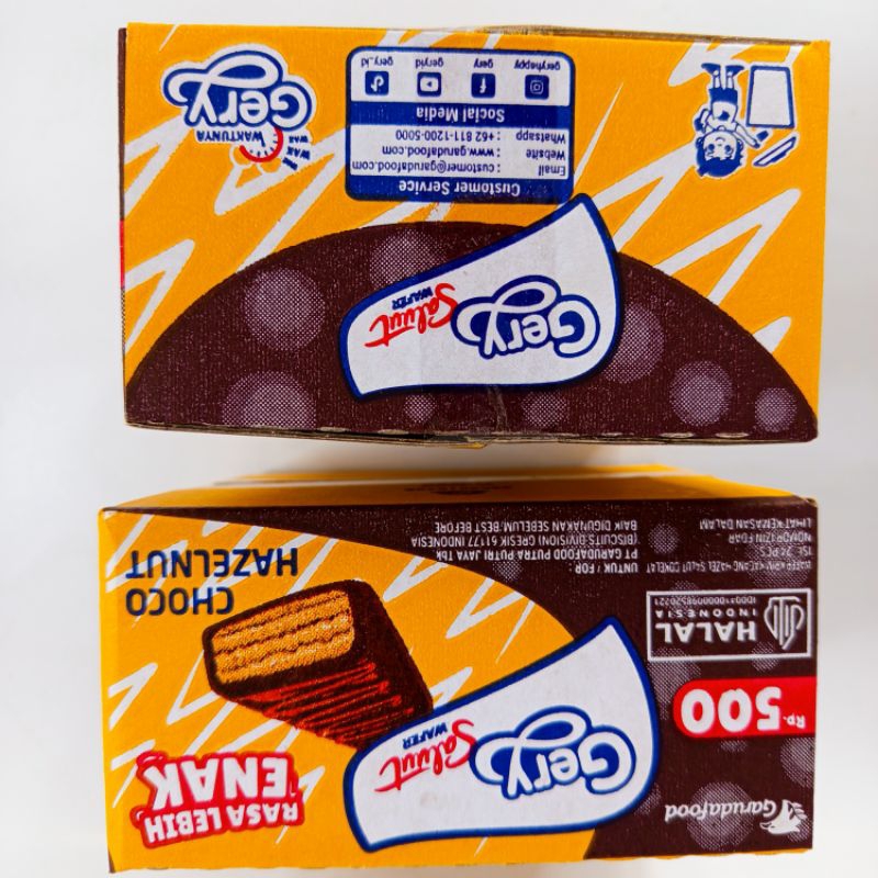 

Gery Salut ecer 500 kemasan 1 box isi 24 bungkus.