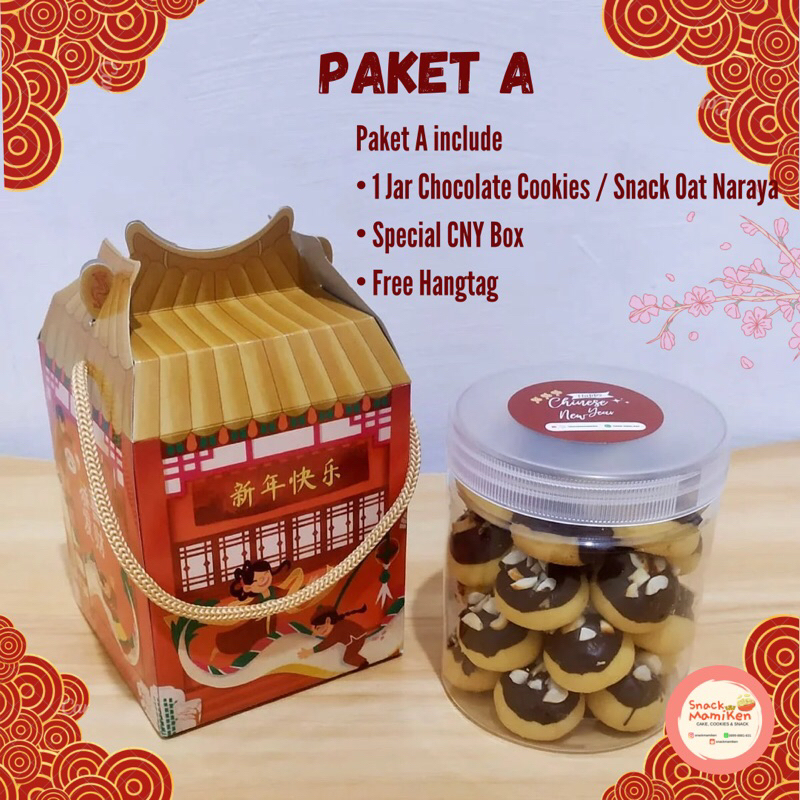 

Hampers Imlek chocolate cookies / kue kering coklat
