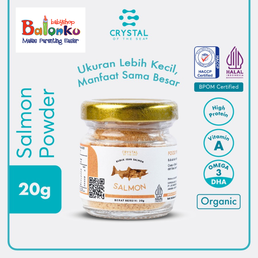 

Crystal of the Sea | Salmon Powder (20GR) / Bubuk Ikan Salmon - Bumbu Kaldu MPASI NON MSG