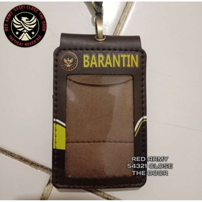 

Holder ID Card Tali Lanyard Name Tag Model Lipat Logo BARANTIN
