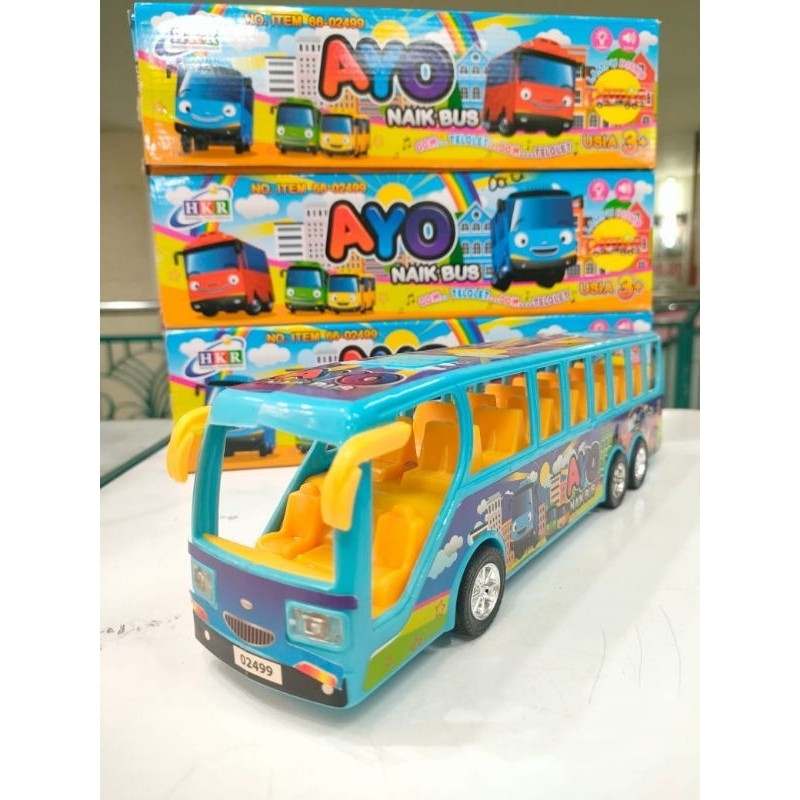 (GOGO TOYS) MAINAN  BUS ELEKTRIK KARAKTER  - MAINAN BIS ANAK - MAINAN BUS TELOLET - MAINAN BIS TELOL