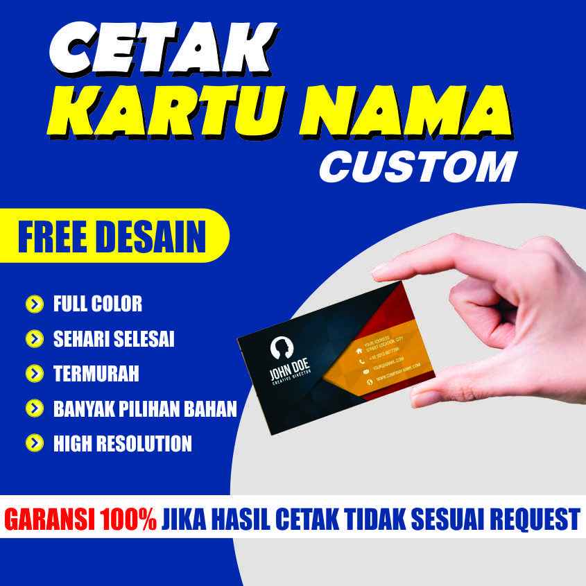 

CETAK PRINT KARTU NAMA CUSTOM