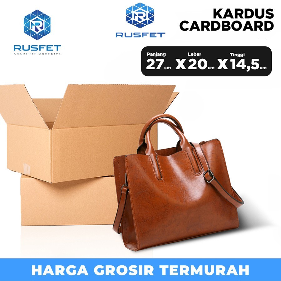 

KARDUS PACKING KARTON BOX 27x20x14,5cm Dus Kotak Packaging Polos tebal KARDUS BESAR