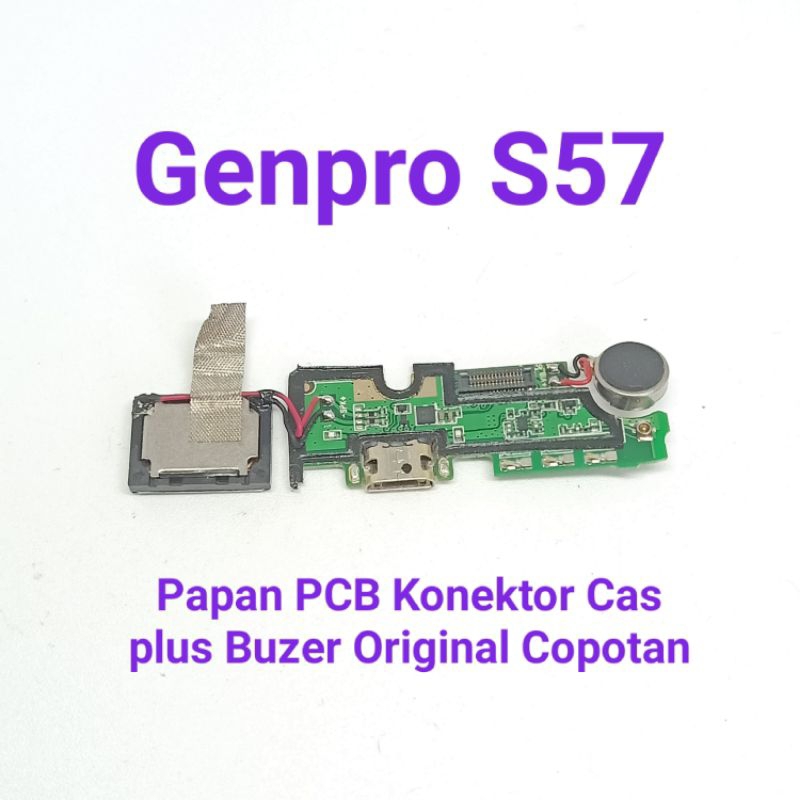 PCB papan konektor cas plus Buzer Genpro S57 Original Copotan