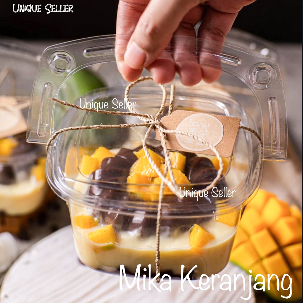[Isi25] Mika Tray Keranjang Buah Roti Kue Cake Snack Jajan Onde Onde Bubur Madura Klepon Leci Rambut