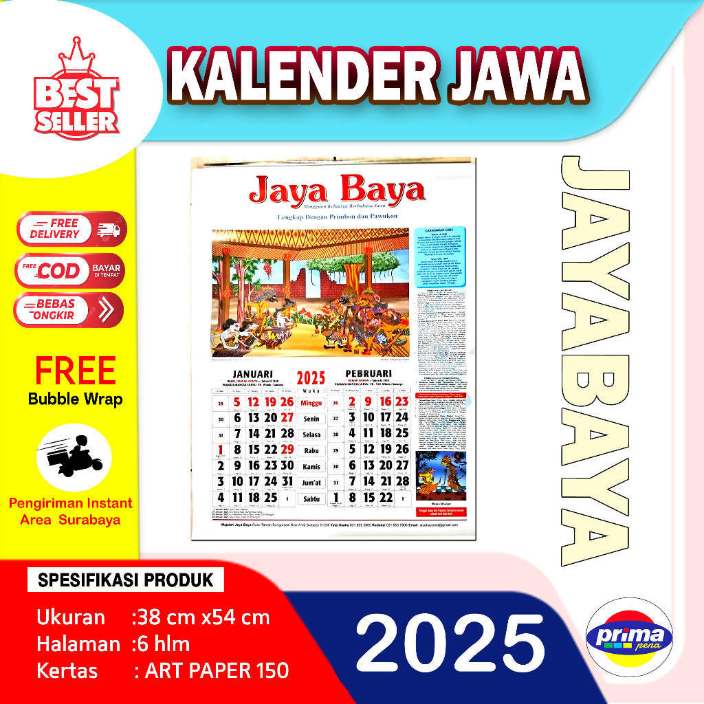 

Kalender Jawa JAYABAYA 2025