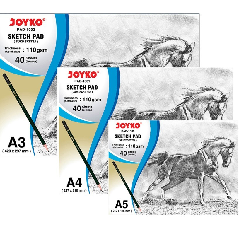 

Joyko Sketch Pad Buku Gambar Sketsa 110 gsm 40 Sheets