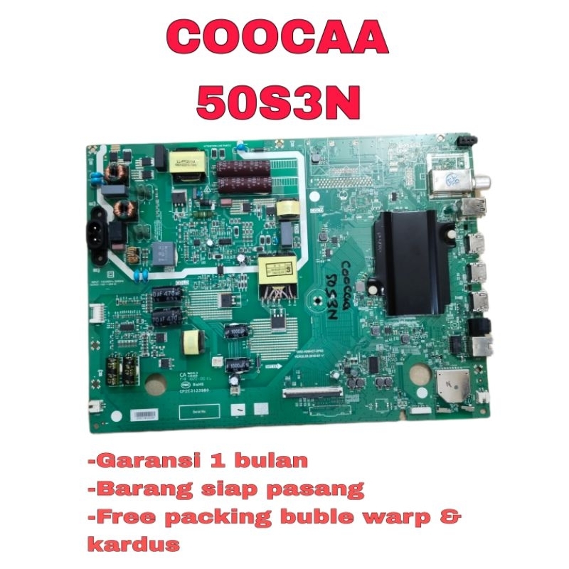 MB TV COOCAA 50S3N MAINBOARD MODUL MESIN TV LED