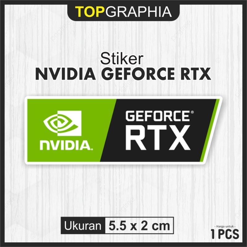 Sticker Stiker Nvidia Geforce RTX / Stiker Prosesor Komputer Laptop