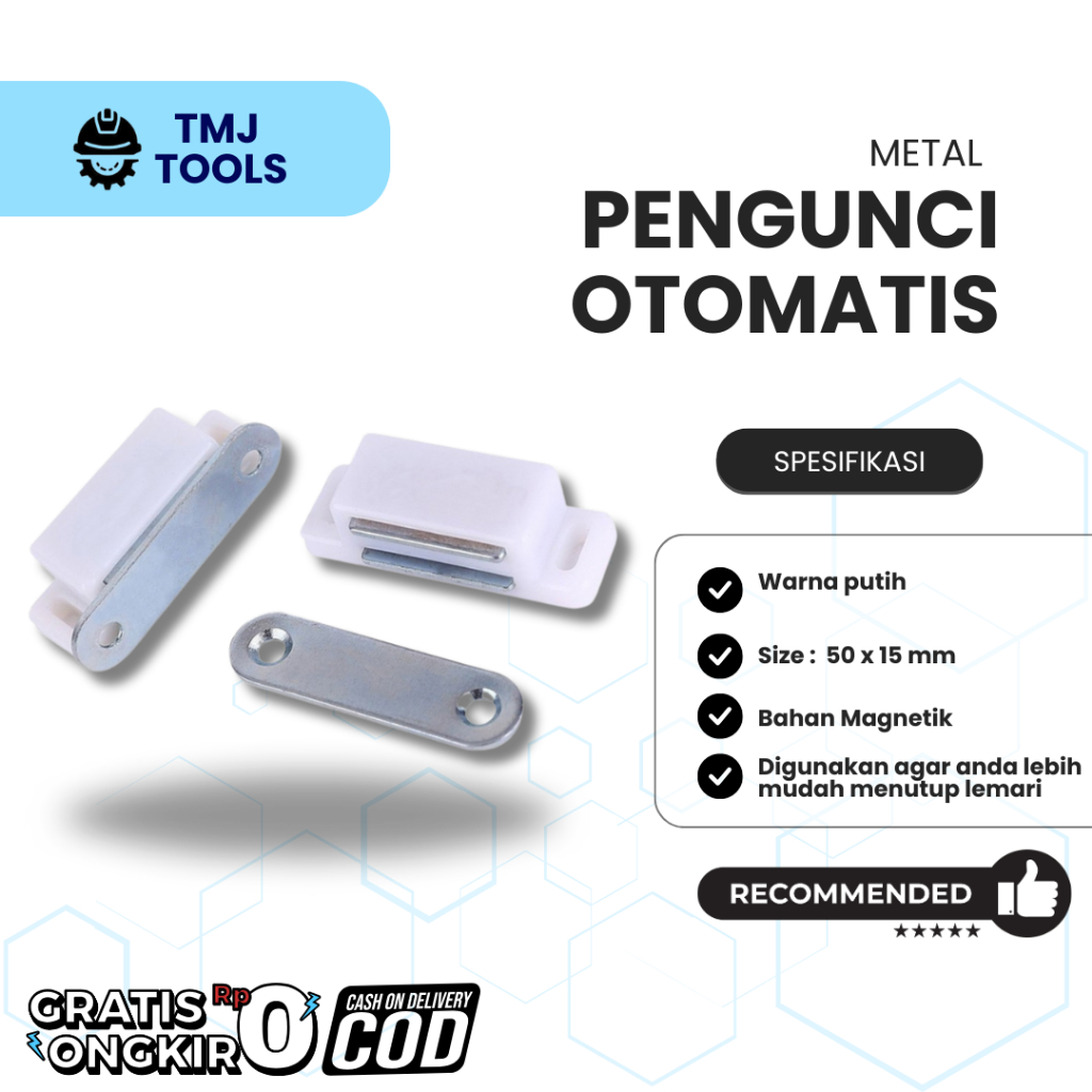 Pengunci Otomatis Pintu Magnet Dorong Tarik Kunci Pengunci Pintu Otomatis Closed Automatic Magnetic 