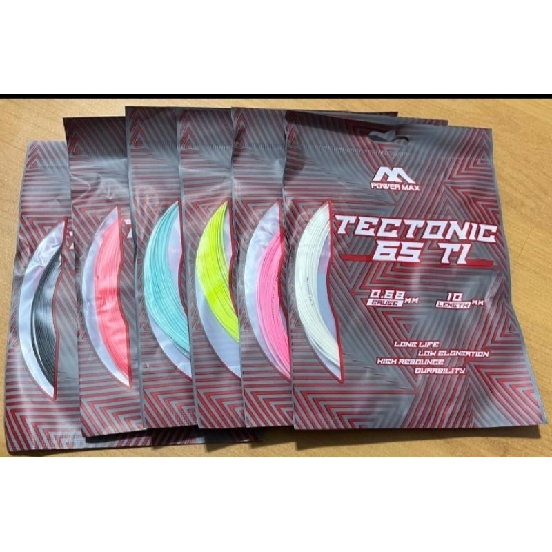 Power Max Tehtonic ETI 65 T1 / Senar Badminton Powermax Tectonic 65 Ti Original 100%
