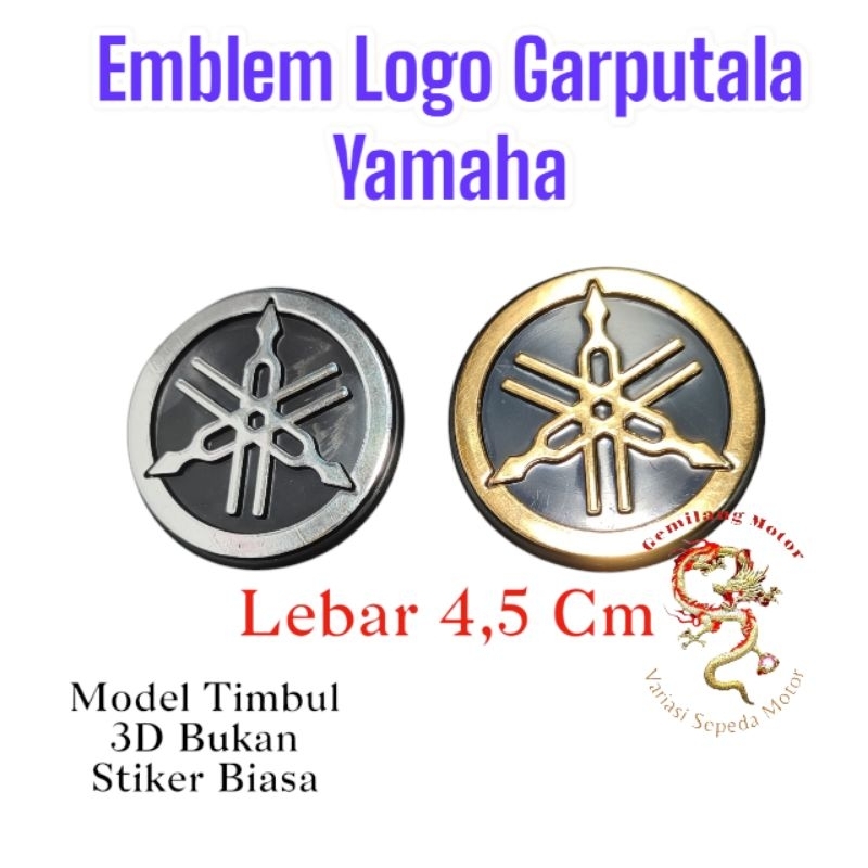 Emblem Logo Garputala 3D Tengki Tangki Rx King Stiker Timbul Emblem Tangki Motor Yamaha