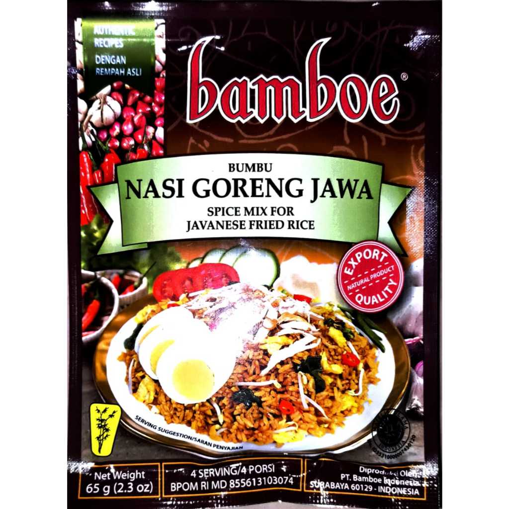 

BAMBOE BARU BUMBU NASI GORENG JAWA SPICE MIX FOR JAVANESE FRIED RICE 65 GR