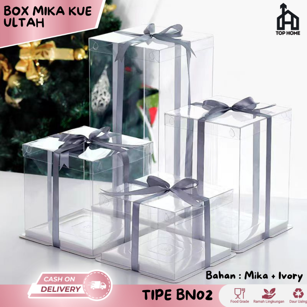 

Box Cake Transparan /Box Tart Bening / Box Mika Transparan / Box Mika Kue Transparan / Box Tart Mika