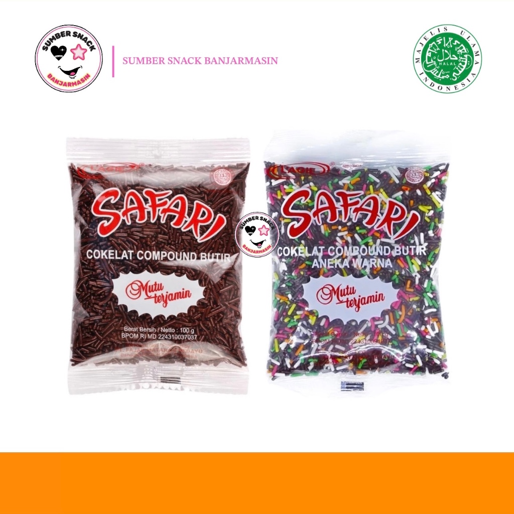 

Lagie Safari Ceres Cokelat Compound Butir (100g) (2 Varian Rasa)