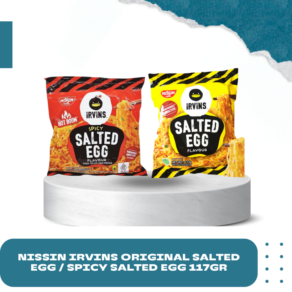 

Nissin Irvins Original Salted Egg / Spicy Salted Egg 117gr