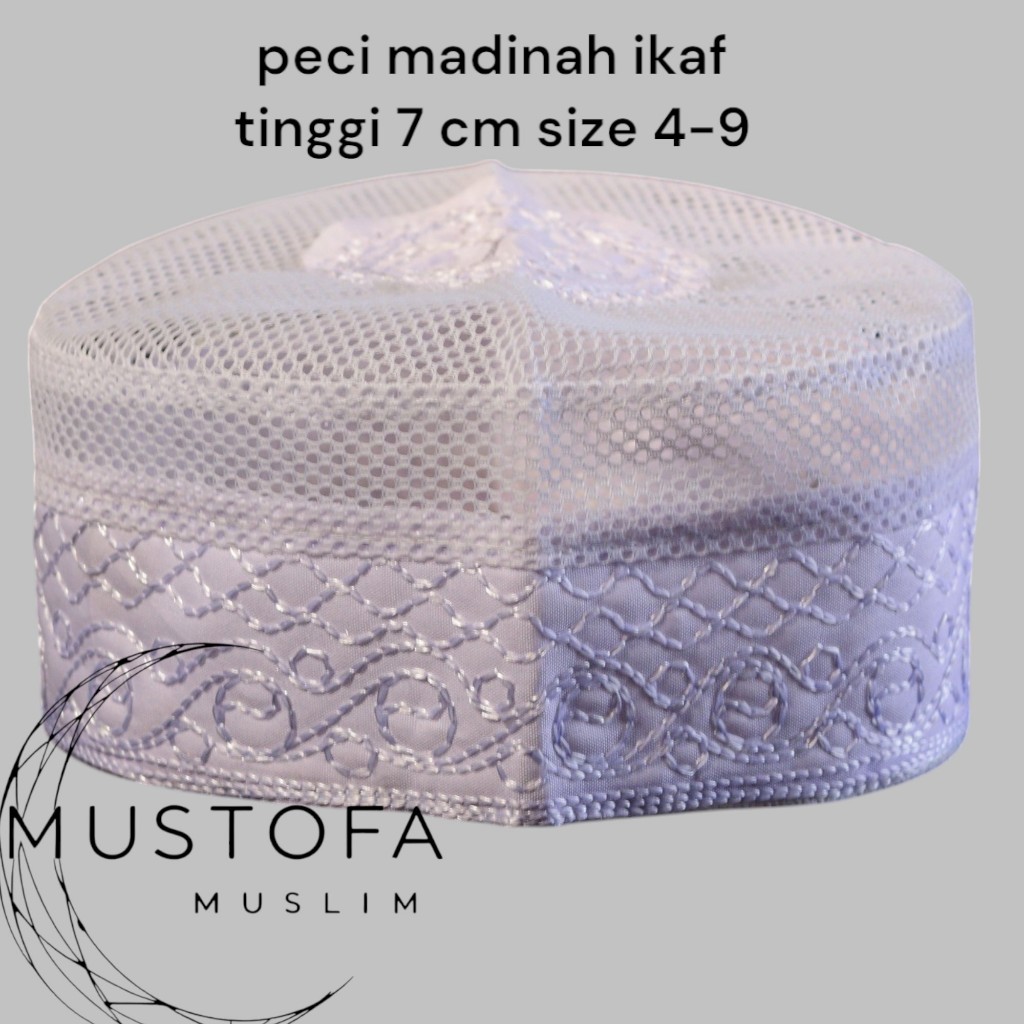 Peci Madinah Ikaf Kopiah Haji Songko Madinah / Kopyah Madinah / Peci haji /Peci Putih