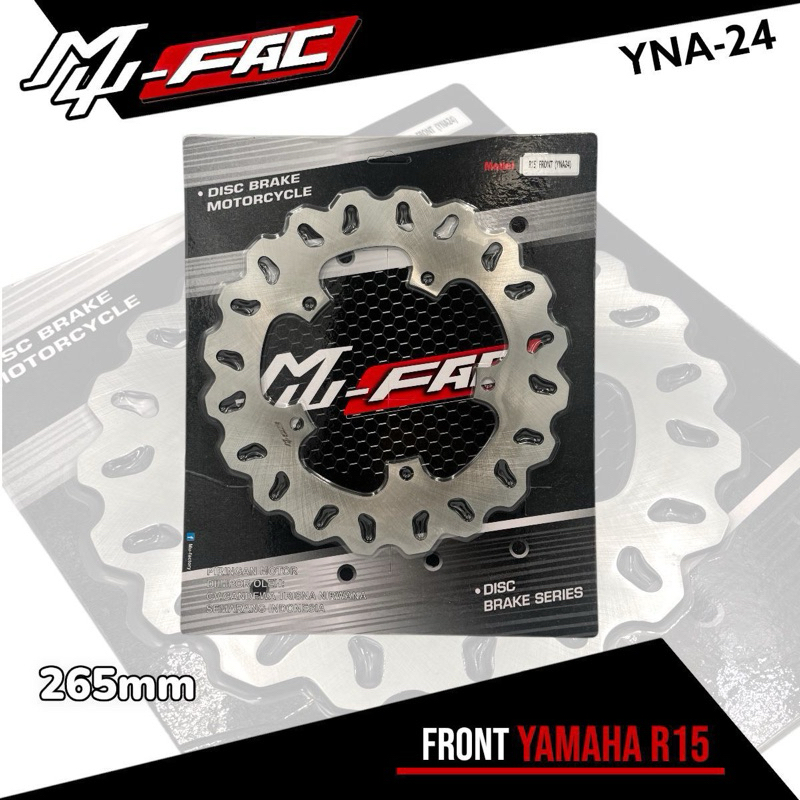 piringan cakram disc depan r15 ukuran 265mm standar variasi