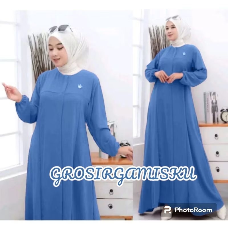 GAMIS ABAYA ELSIRA JUMBO BUSUI//GAMIS POLOS TERBARU DAN KEKINIAN