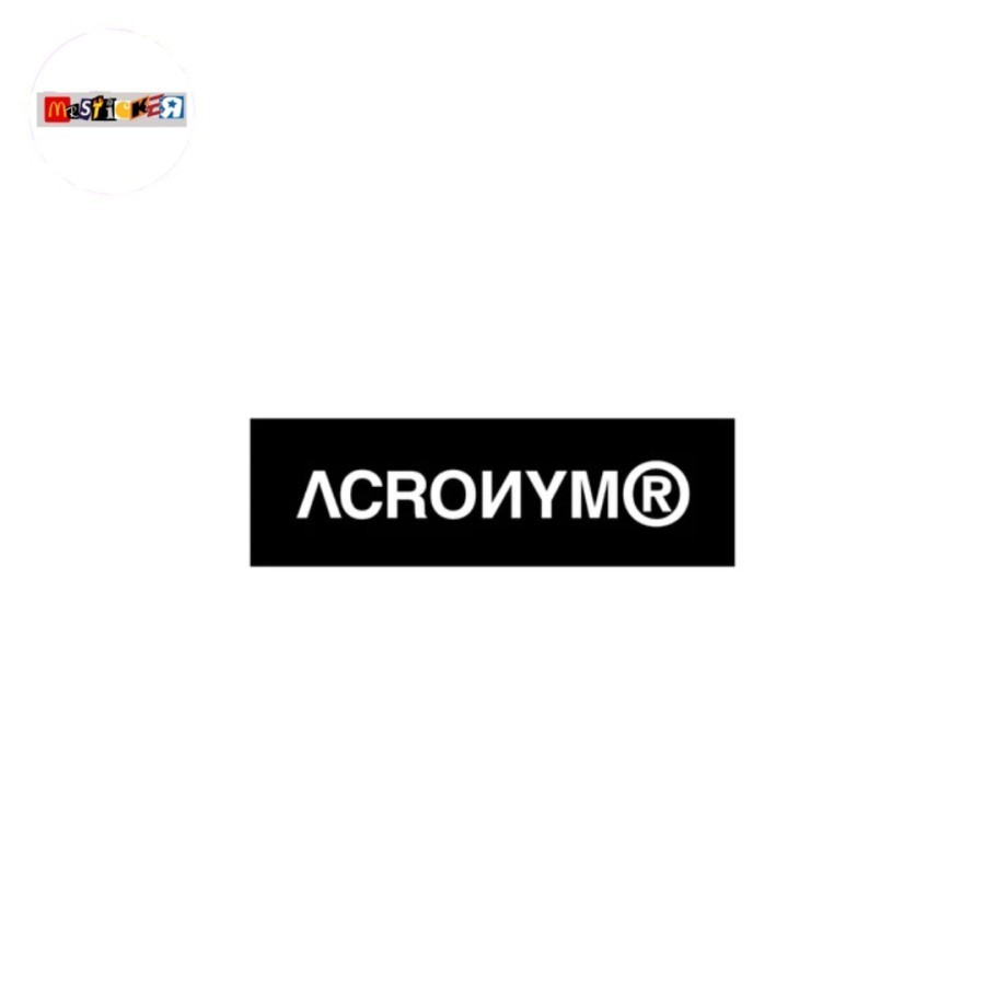 

sticker ACRONYM logo stiker techwear