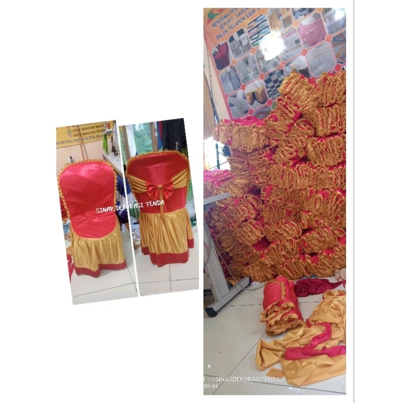 sarung kursi napolly 101 isi 100 sarung kursi ya