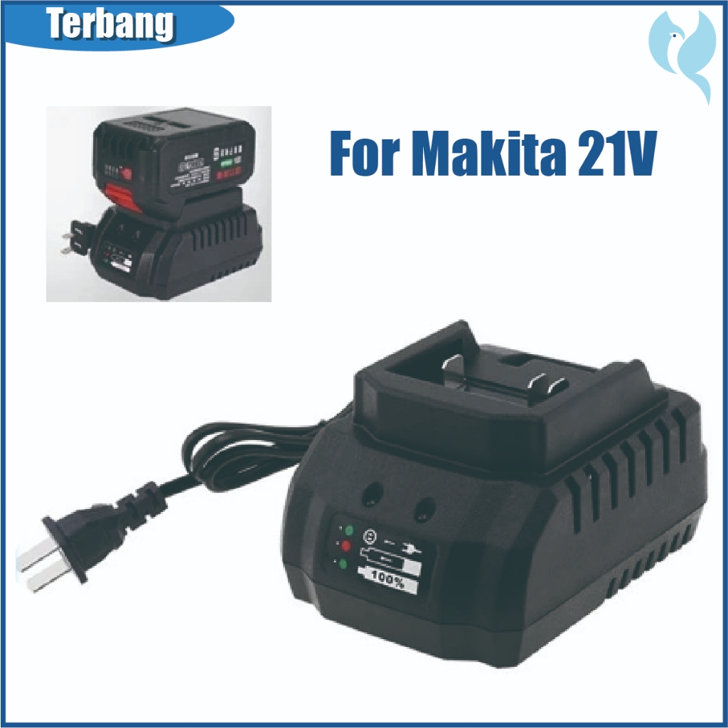 21V Charger Makita Lithium Bor Charger Makita Adaptor Adapter Baterai Battery Cas Mesin Cordless