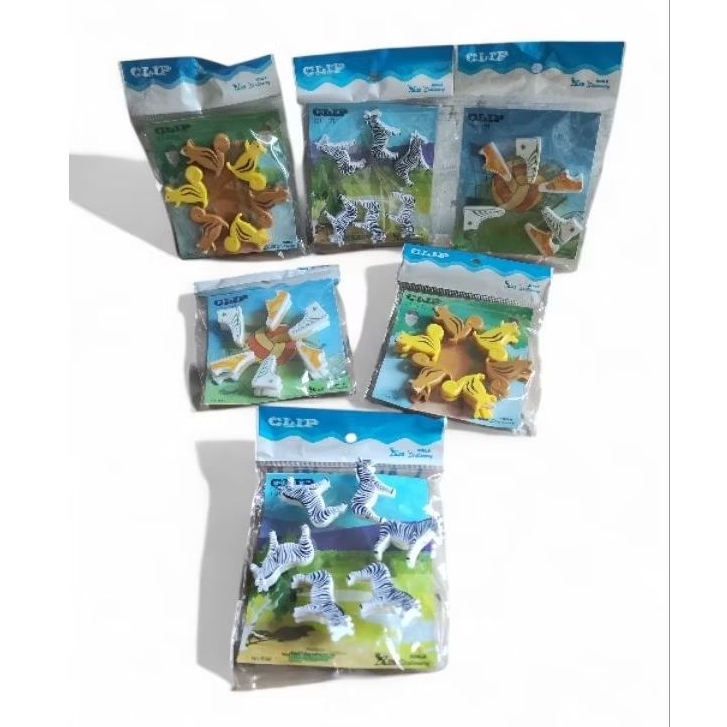 

penjepit kertas/klip/clip kertas karakter lucu (1pack isi 6 pcs)